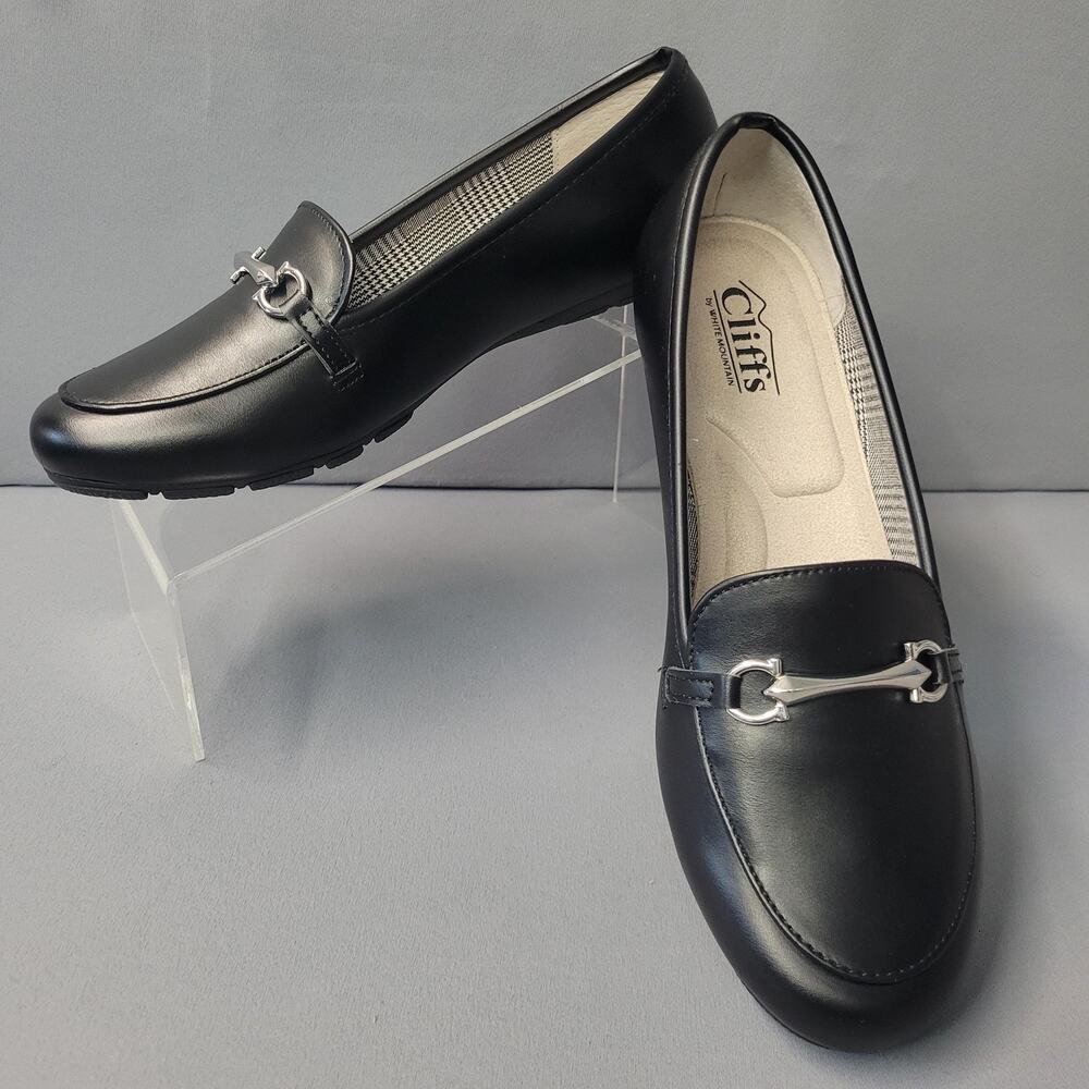 Cliffs by White Mountain Loafer Shoes Womens‎ Size 7 Horsebit Slip On Glowing